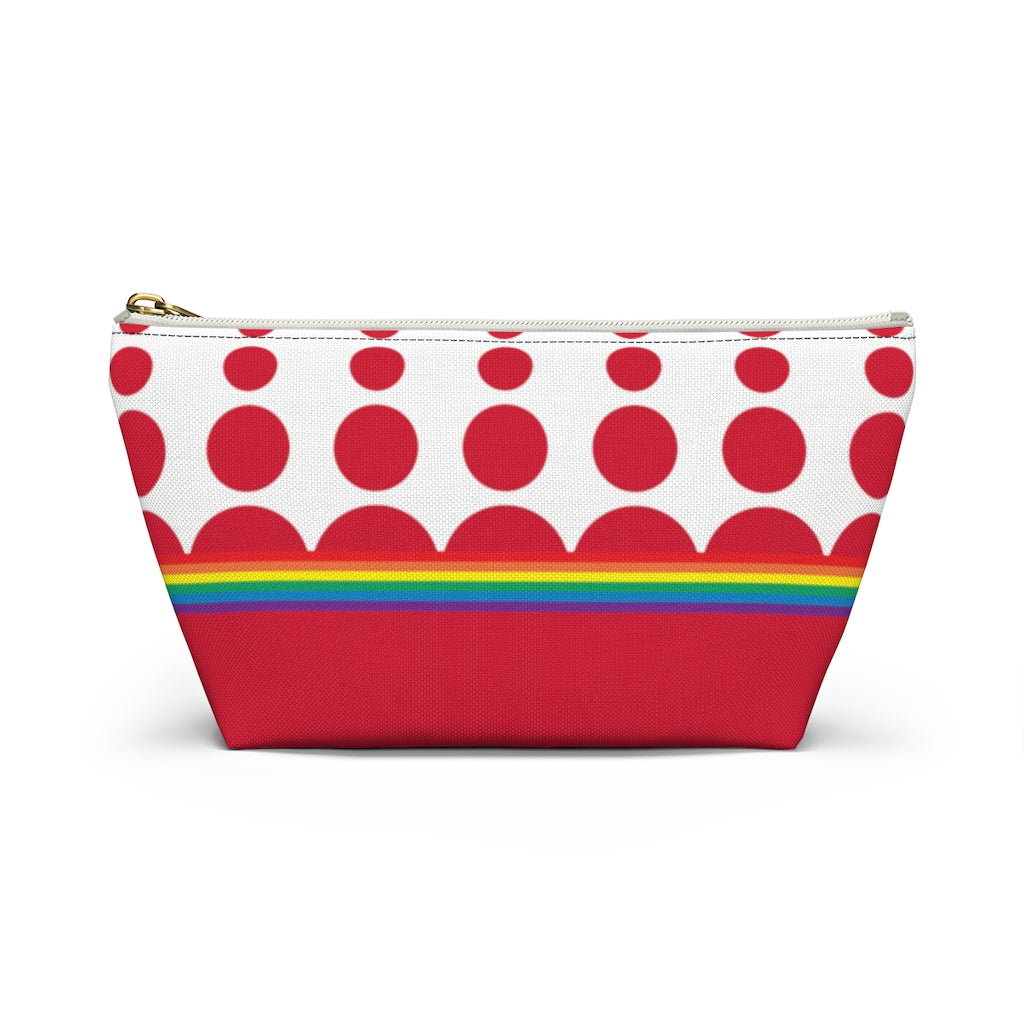 Pouch - Ruby Rainbow Dots - 2 sizes