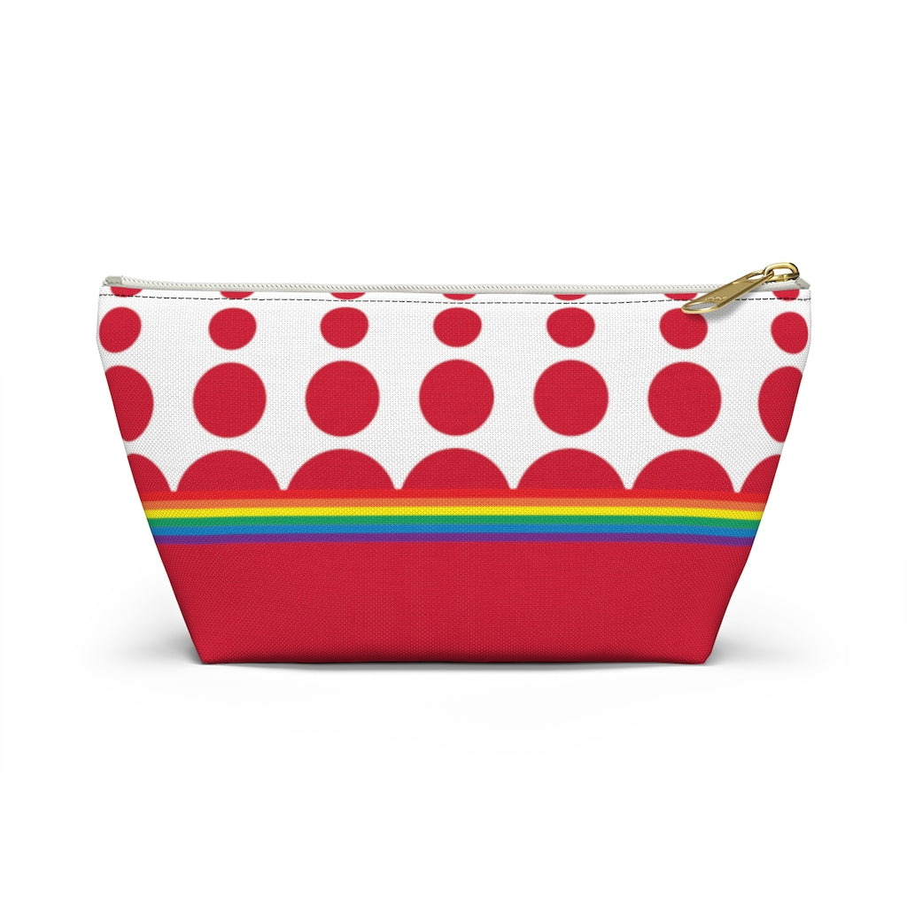 Pouch - Ruby Rainbow Dots - 2 sizes