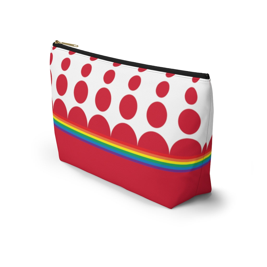 Pouch - Ruby Rainbow Dots - 2 sizes