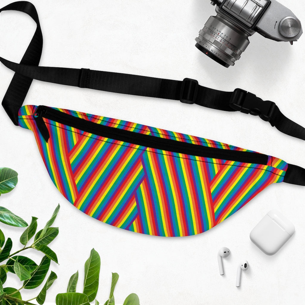 Hip Pack - Rainbow Herringbone