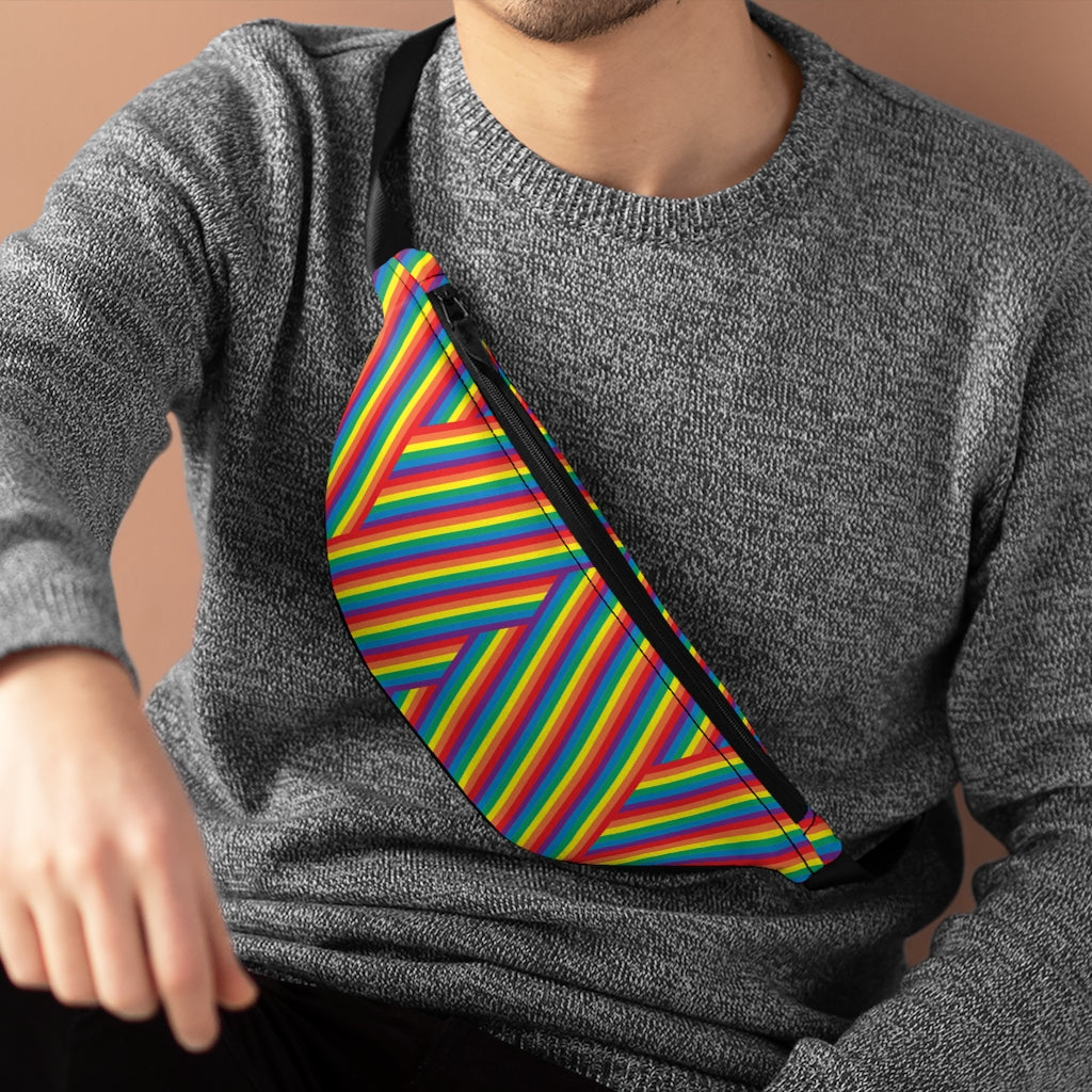 Hip Pack - Rainbow Herringbone