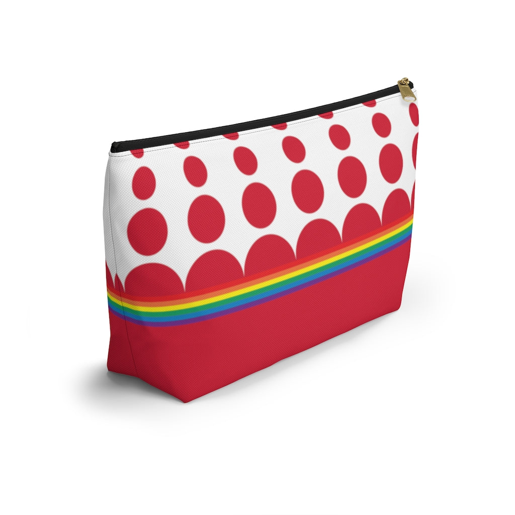 Pouch - Ruby Rainbow Dots - 2 sizes