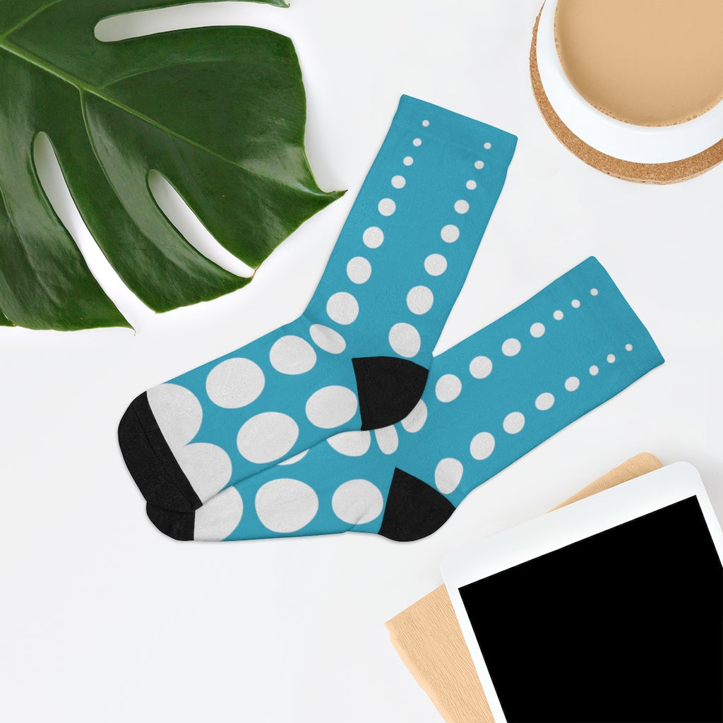 Socks - Robin's Egg Dots