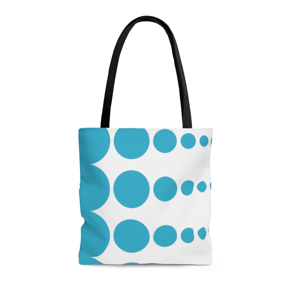 Tote Bag - Robin's Egg Dots - 3 sizes