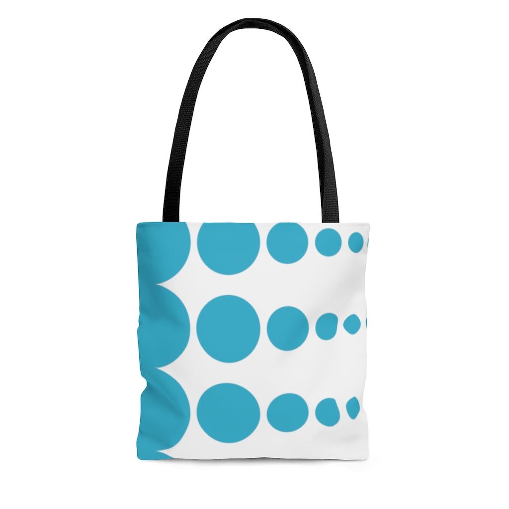 Tote Bag - Robin's Egg Dots - 3 sizes