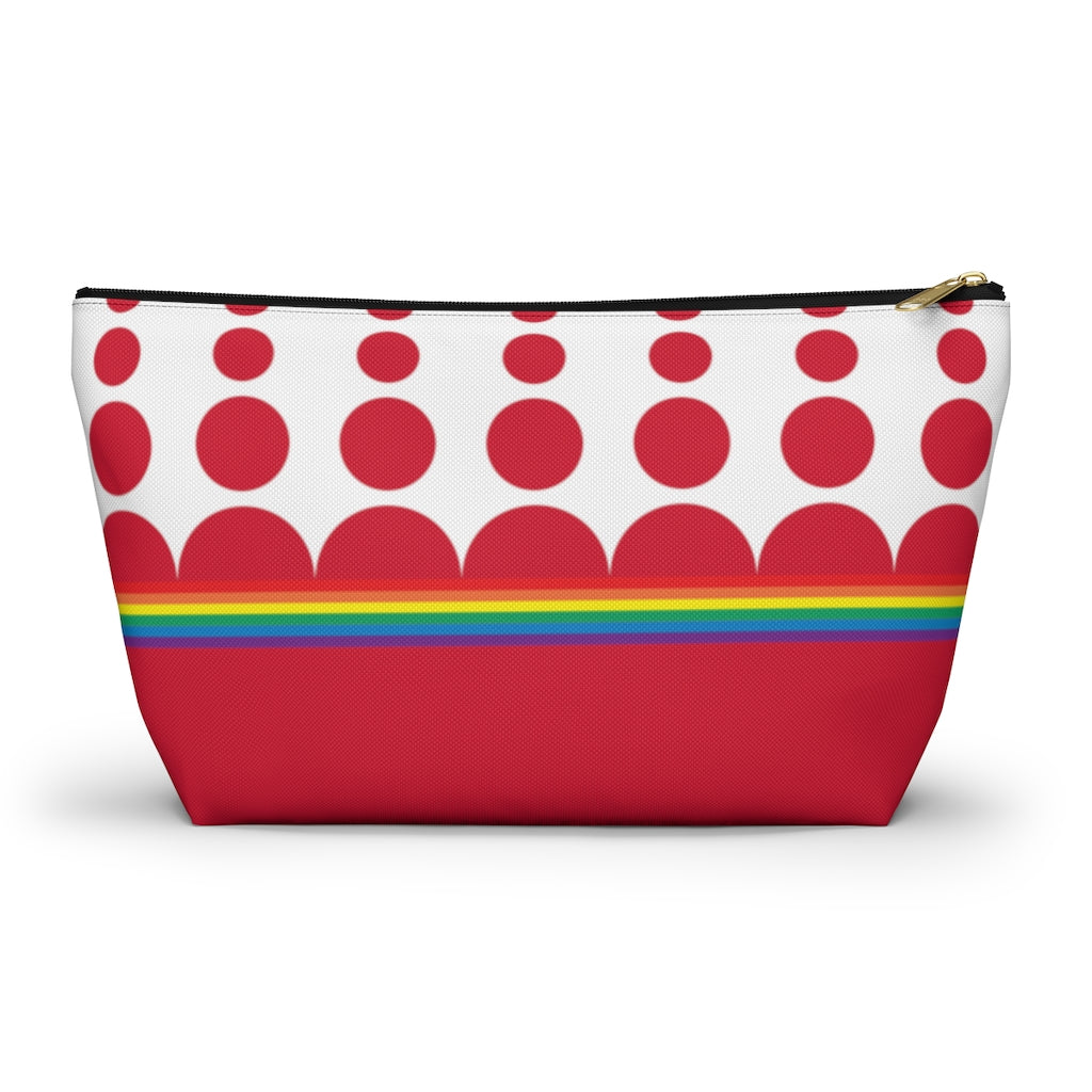 Pouch - Ruby Rainbow Dots - 2 sizes