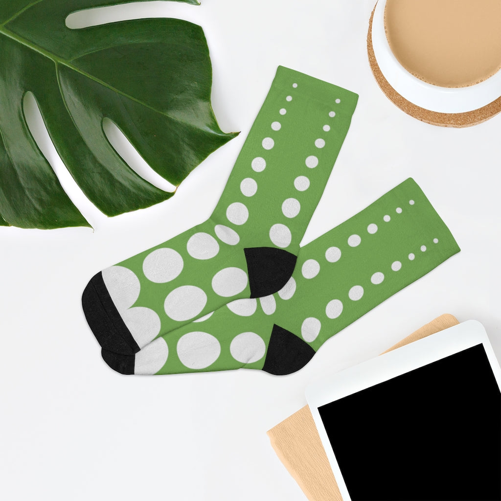 Socks - Peridot Dots