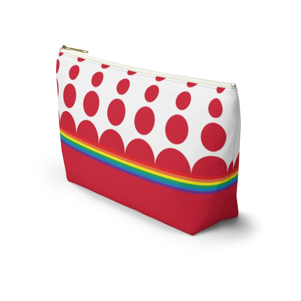 Pouch - Ruby Rainbow Dots - 2 sizes