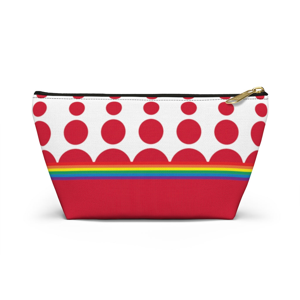 Pouch - Ruby Rainbow Dots - 2 sizes