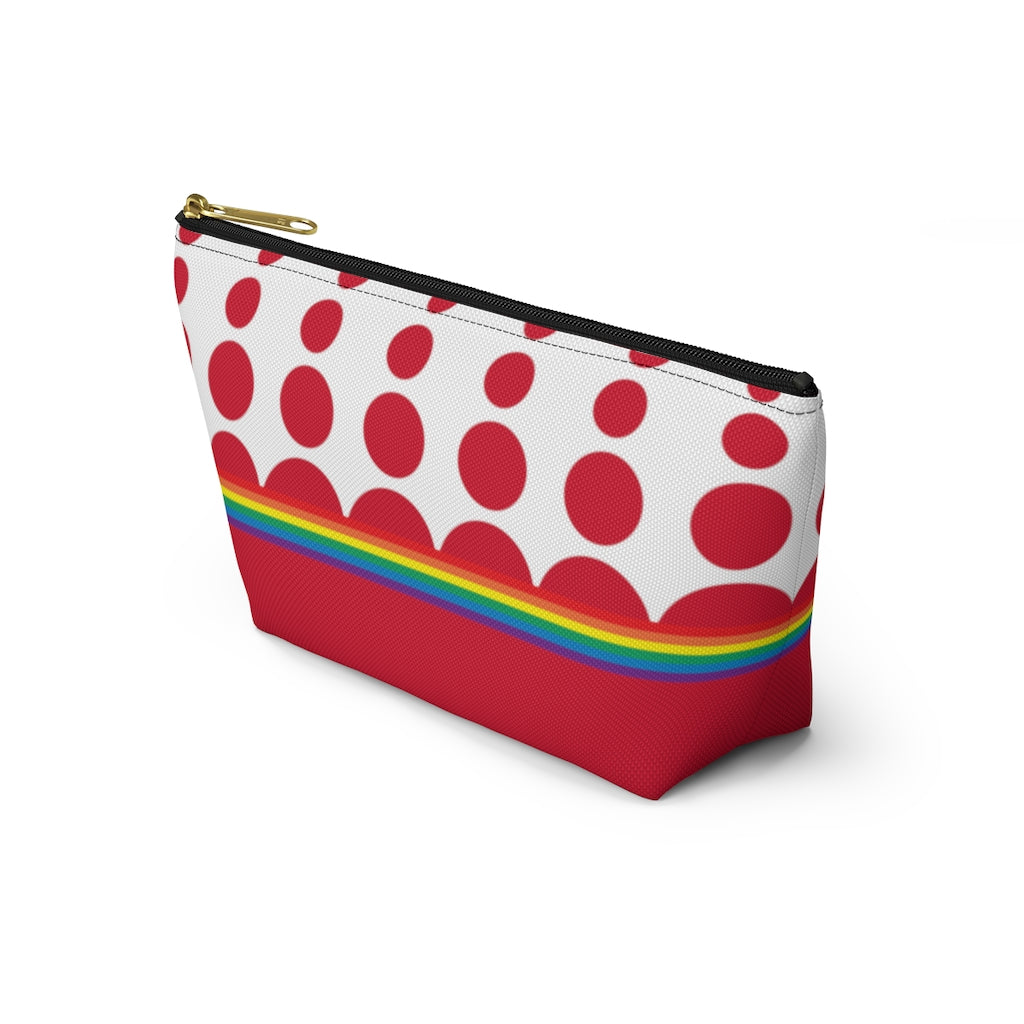 Pouch - Ruby Rainbow Dots - 2 sizes