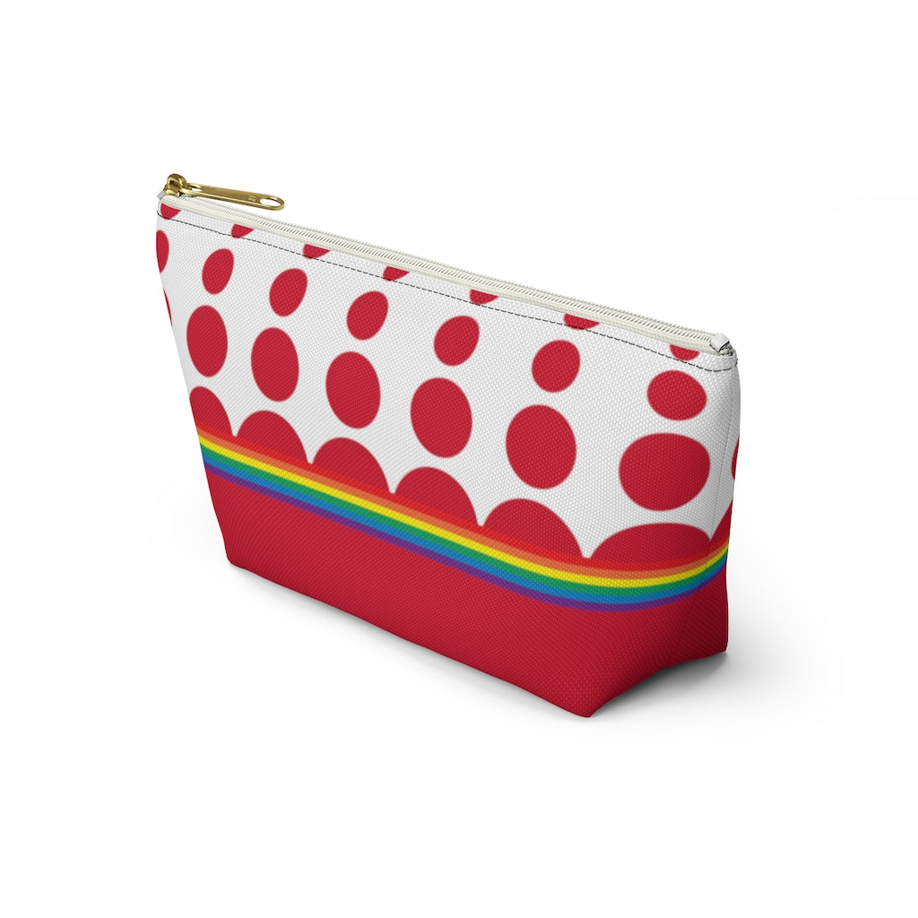 Pouch - Ruby Rainbow Dots - 2 sizes