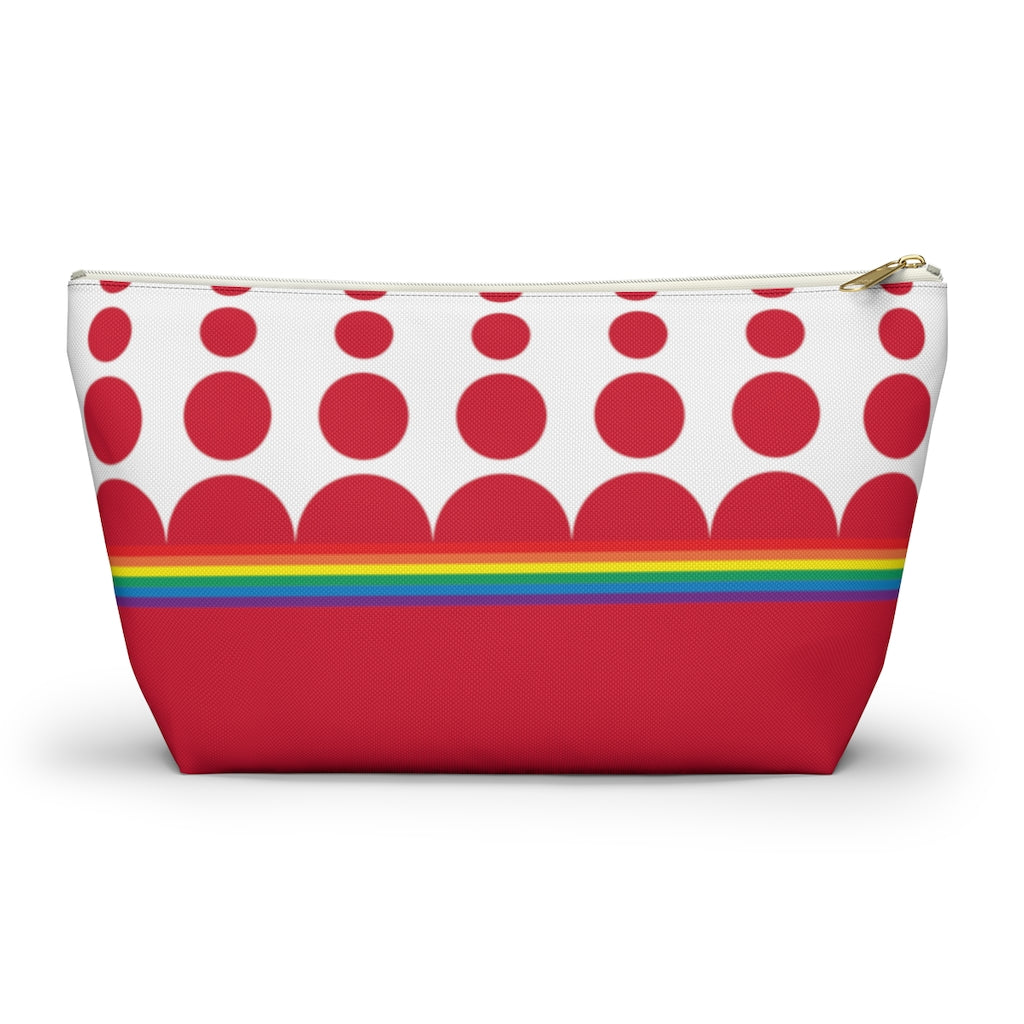 Pouch - Ruby Rainbow Dots - 2 sizes