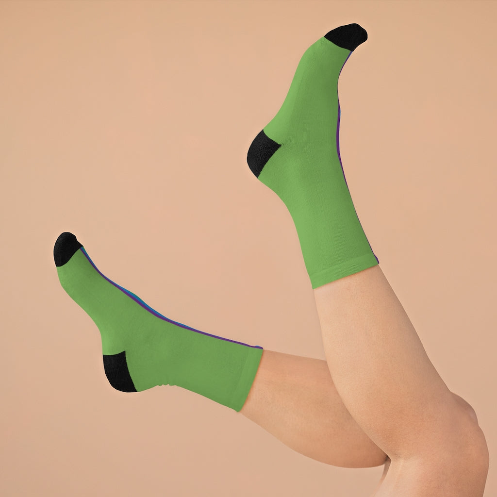 Socks - Peridot Rainbow