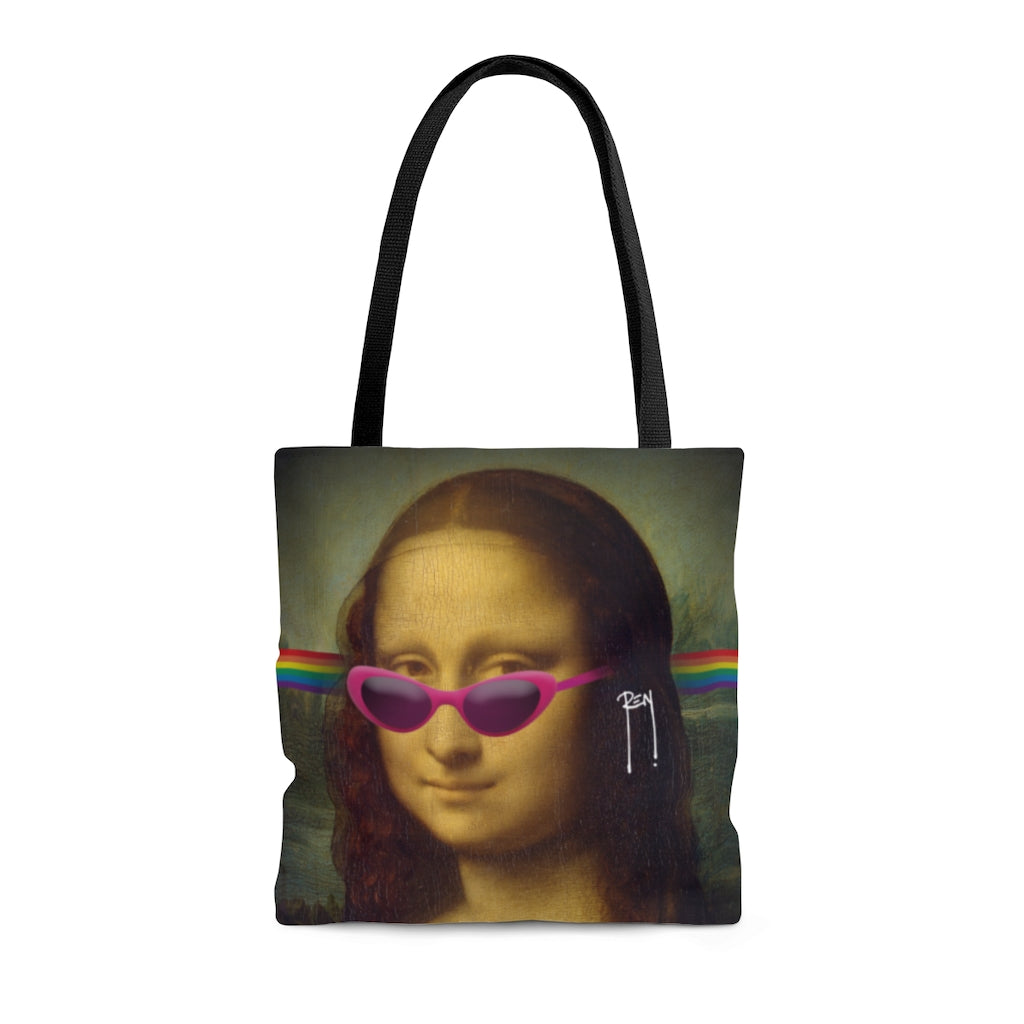 Tote Bag - Rainbow Mona Lisa - 3 sizes