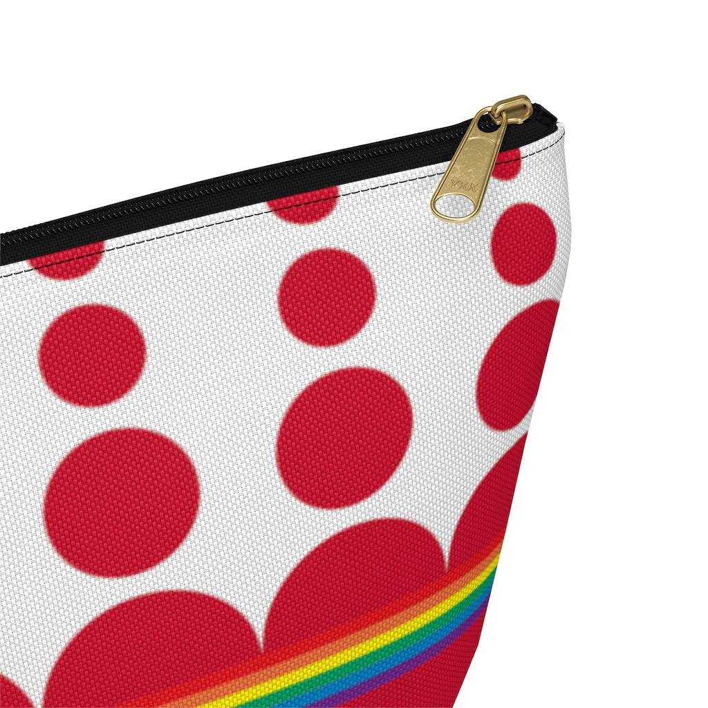 Pouch - Ruby Rainbow Dots - 2 sizes