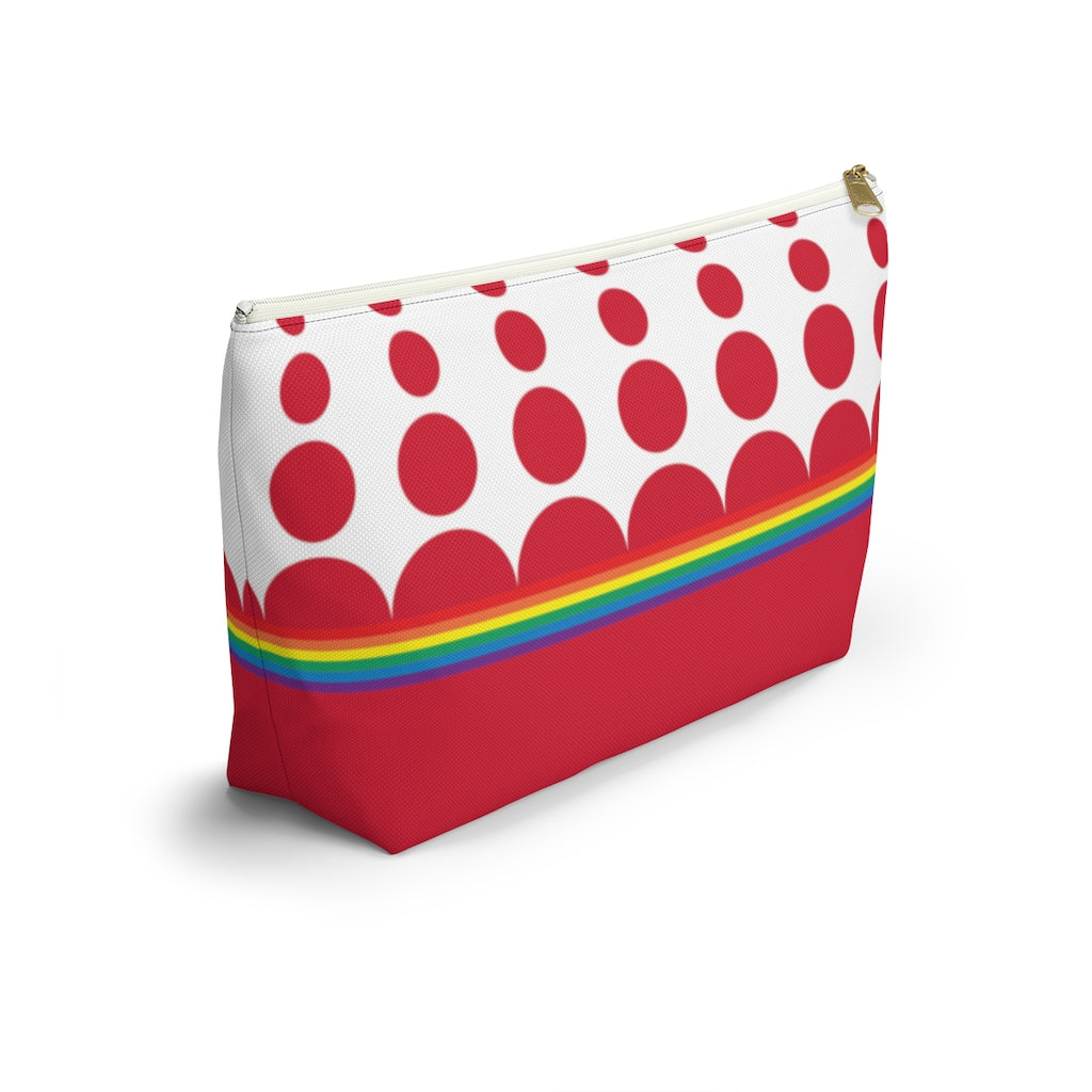 Pouch - Ruby Rainbow Dots - 2 sizes