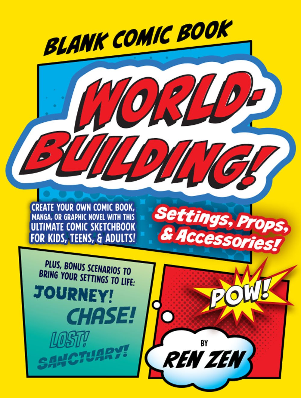 Book cover for Blank Comic Book: Worldbuilding!